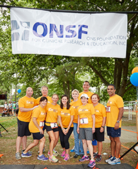 L-R – 1st row – Brenda Tananbaum, Katie Vadasdi, MD, Alicia Hirscht, DPT, Vicki Leeds Tananbaum, Angela Tammara, Paul Sethi, MD. 2nd row – Jon Stellwagen, Casey McKee, Susan Plant, Adam Ercoli 