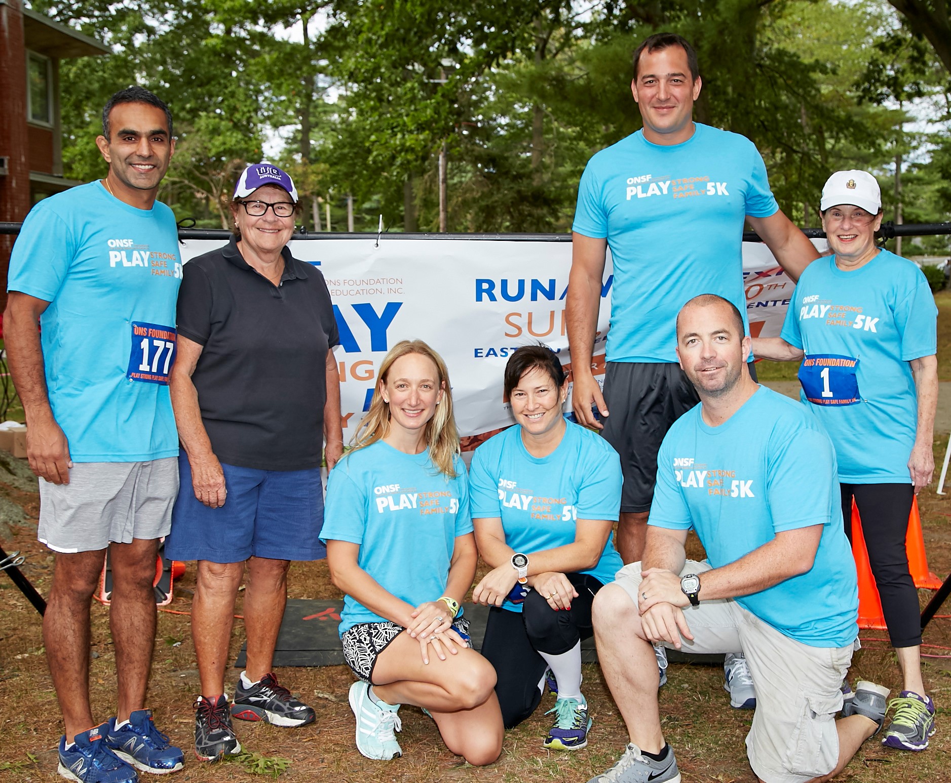 L to R – Paul Sethi, MD, Angela Tammaro, Katie Vadasdi, MD, Brenda Tananbaum, Adam Ercoli, Jon Stellwagen, Vicki Leeds Tananbaum