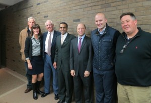 Bill Cooke, Panel Speakers Tricia Ryan, PH.D. Steve Thurlow, President of the ONS Foundation, Paul Sethi, MD, Mark Camel, MD, and former NFL Quarterback Tim Hasselbeck