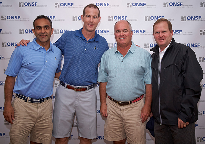 Drs Paul Sethi, Frank Ennis and Jim Cunningham with Frank Mara