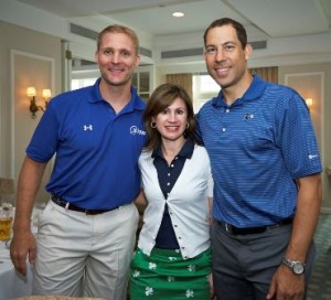 Stephen and Connie Kurczewski and Brad Gilden attend the ONS Foundation’s 5th Annual Golf Outing